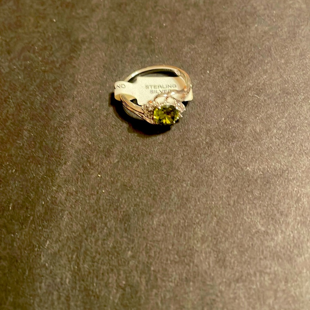 Sterling silver ring.